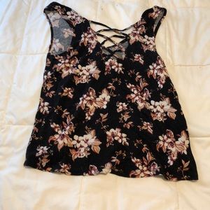 soft and sexy american eagle floral tank top
